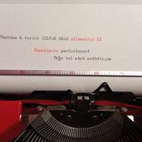 Machine à écrire Silver Reed - Silverette II Rouge (rare)