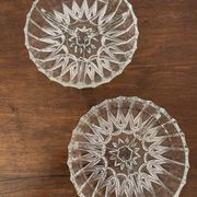 Lot de 2 coupelles anciennes en verre