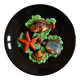 Assiette decor poissons vallauris annees 60