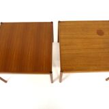 Set of 2 teak side tables, Sweden, 1960