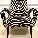 Vintage 50s zebre armchair
