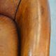 Fauteuil club vintage en cuir de mouton