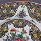 Old enamelled porcelain dish apocryphal brand of Sèvres