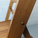 Paire de chaises pliantes en hêtre