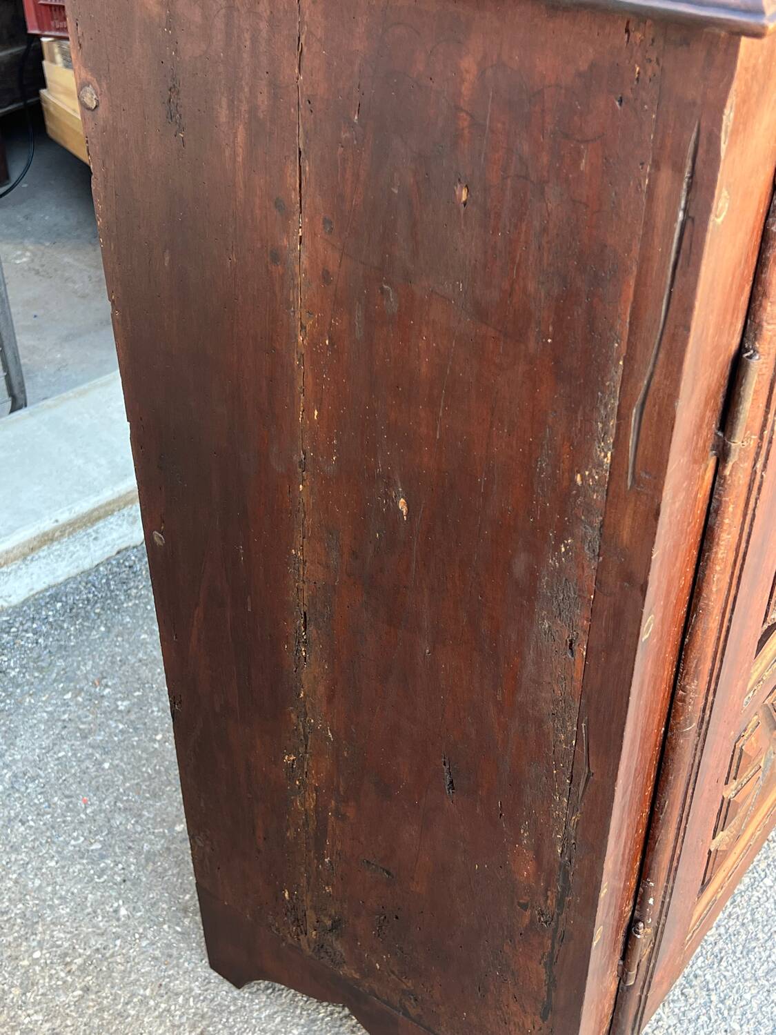 Two-door antique sideboard