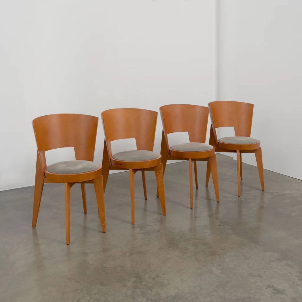 Set of 4 "Ola" dining chairs designed by Pascal Mourgue