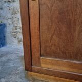 Oak sliding door wardrobe, 1920s