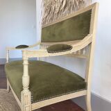Louis XVI bench and chairs