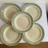 5 assiettes Boch & Frère
