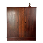 Vintage scandinavian wardrobe wardrobe rosewood sliding doors from tagus falsig