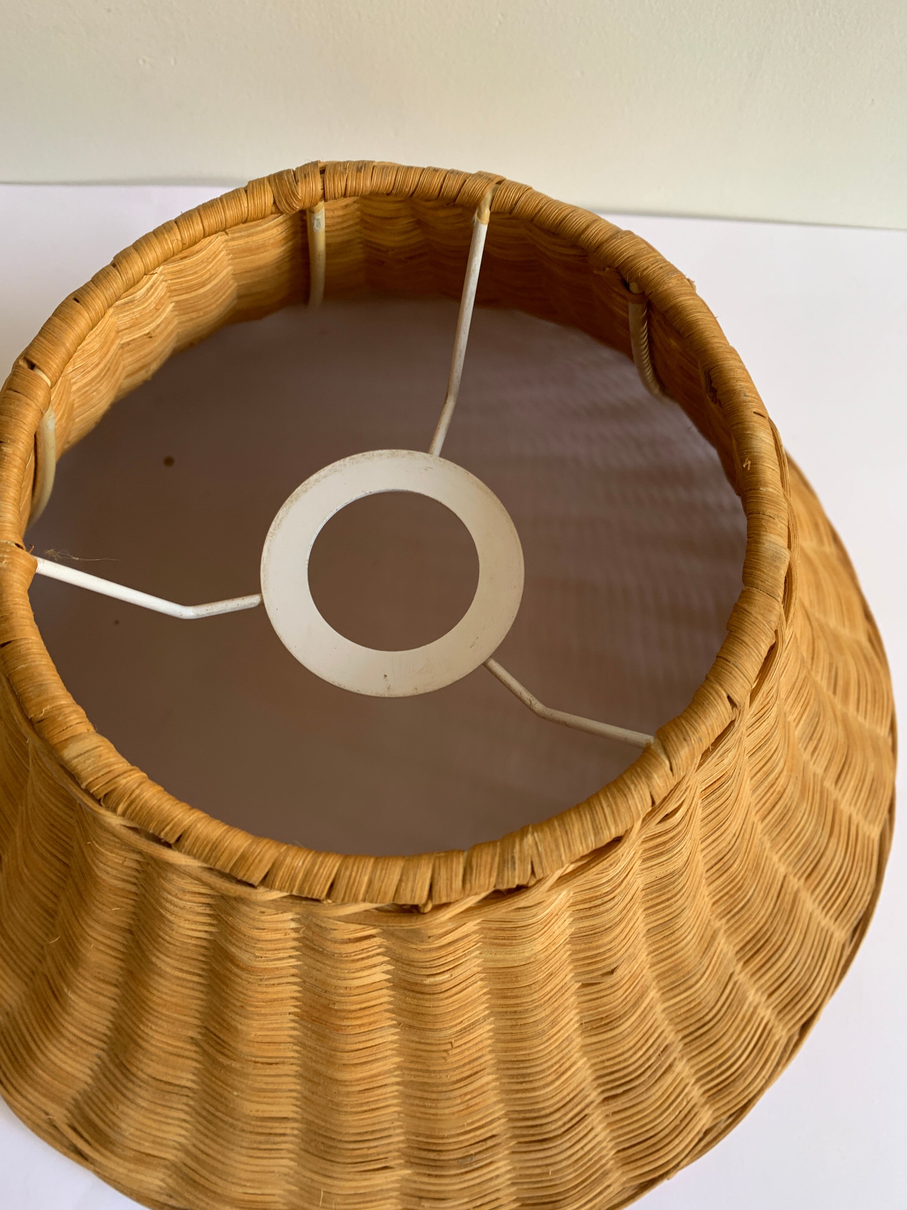 Rattan lampshade
