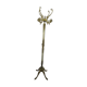 Standing coat rack in italian marble and vintage bronze from the 1960s