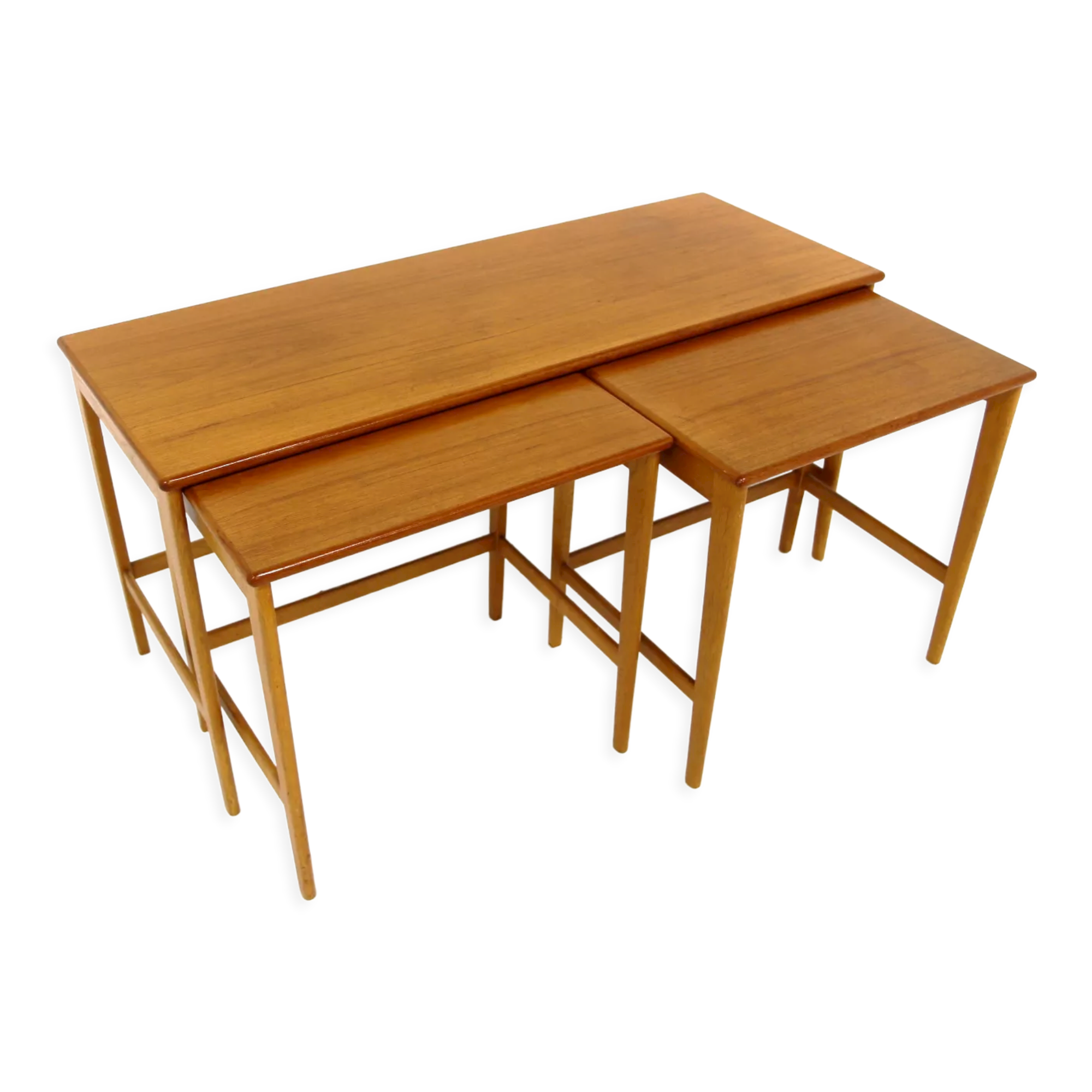 Teak "trundle" coffee table, Sweden, 1960