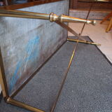 Table basse laiton et marbre