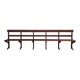 Long Wooden Church Pew | Antique Bench with Cast Iron Details | Seating