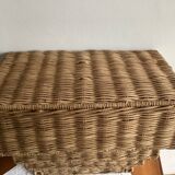 Vintage rattan mail holder