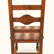 Set of 8 Rustic Chairs in Henri II Style, Carved Oak