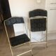 Golden and black concert chairs