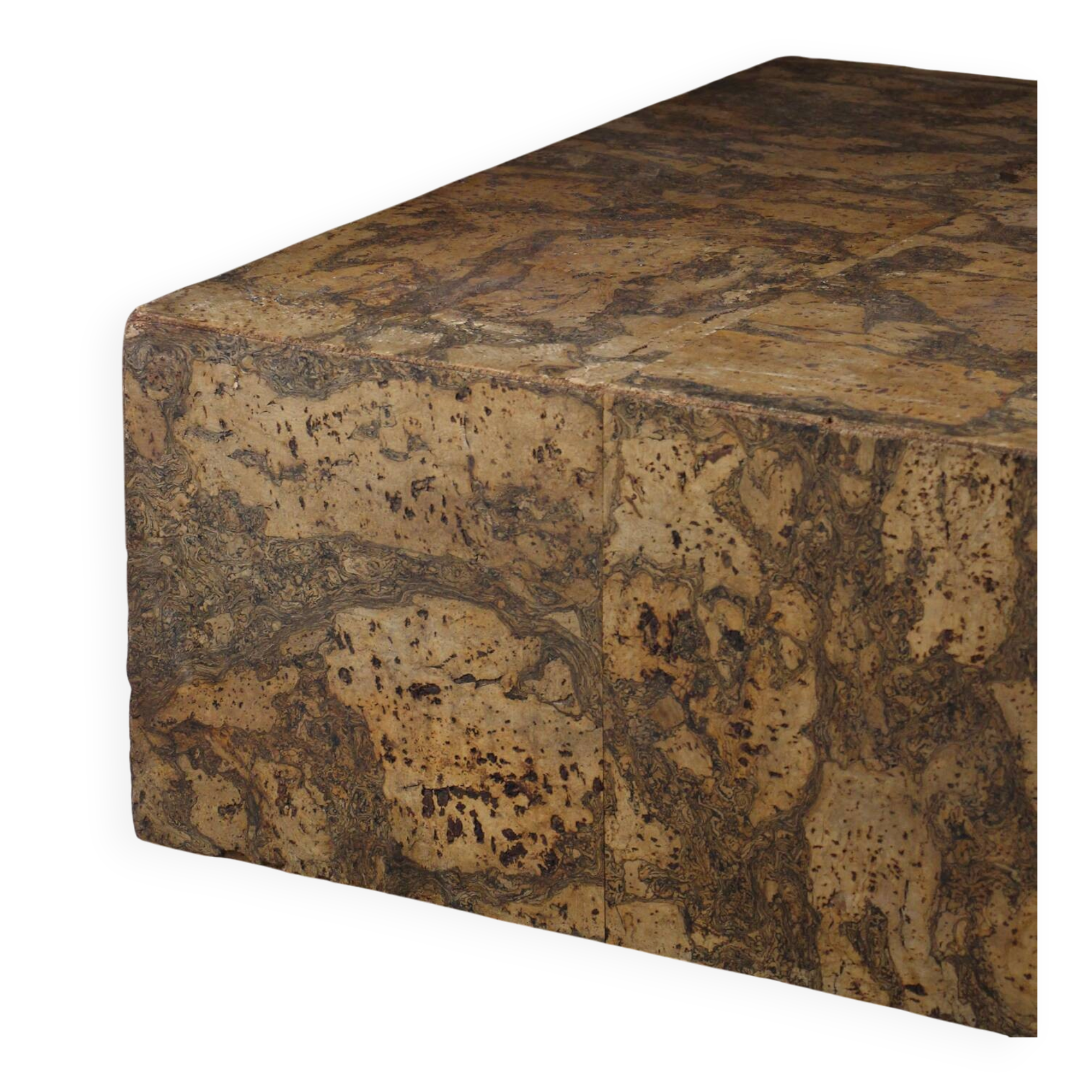 Vintage cork coffee table