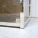 Bookcase vintage shelf in brass and smoked glass