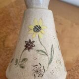 Handcrafted pitcher with floral motif