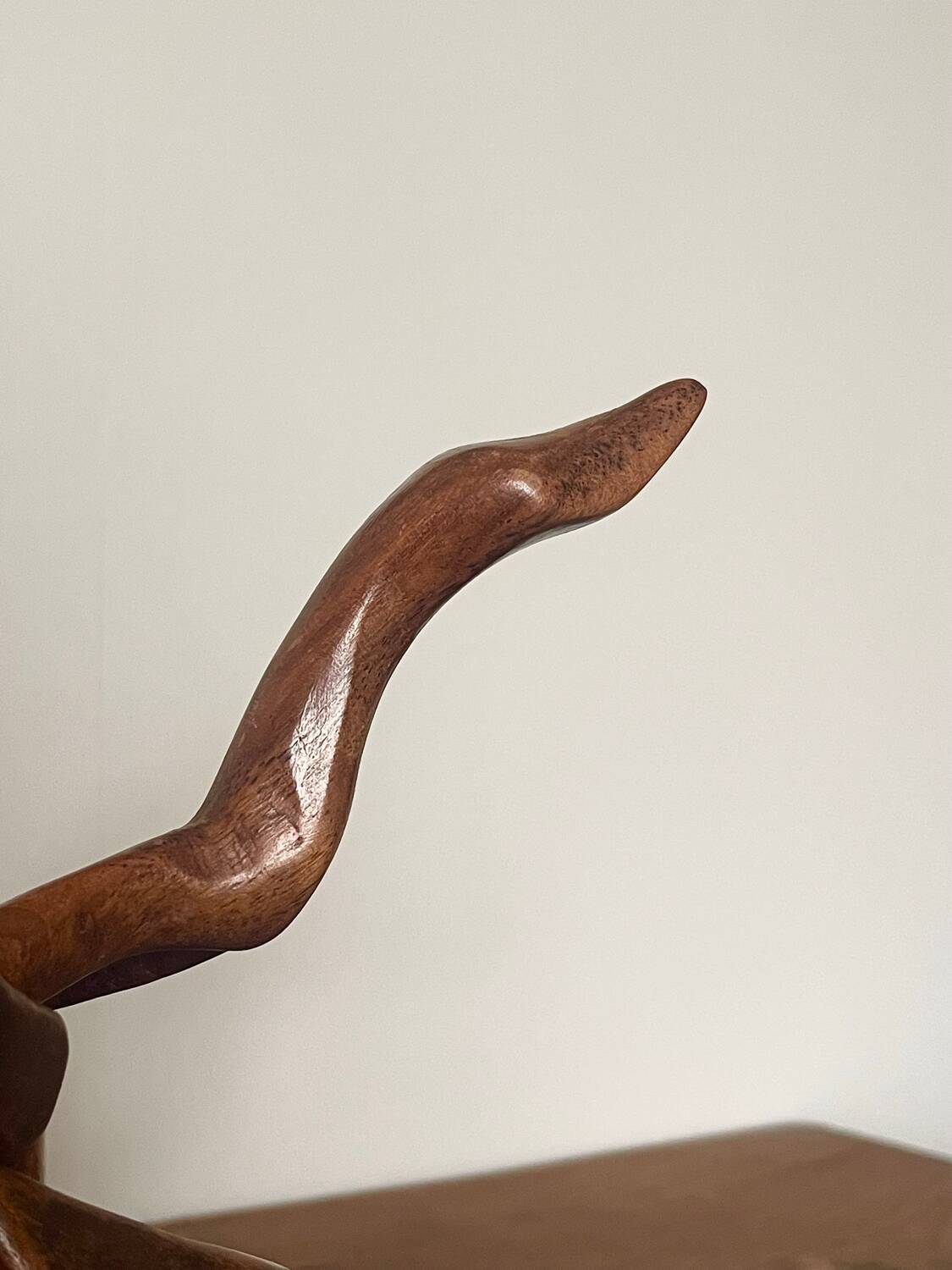 Modernist wooden sculpture