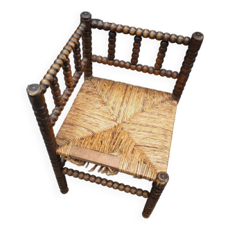 Fauteuil  d angle En bois tourné