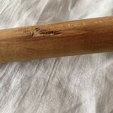 Old solid wood stool - height: 71 cm