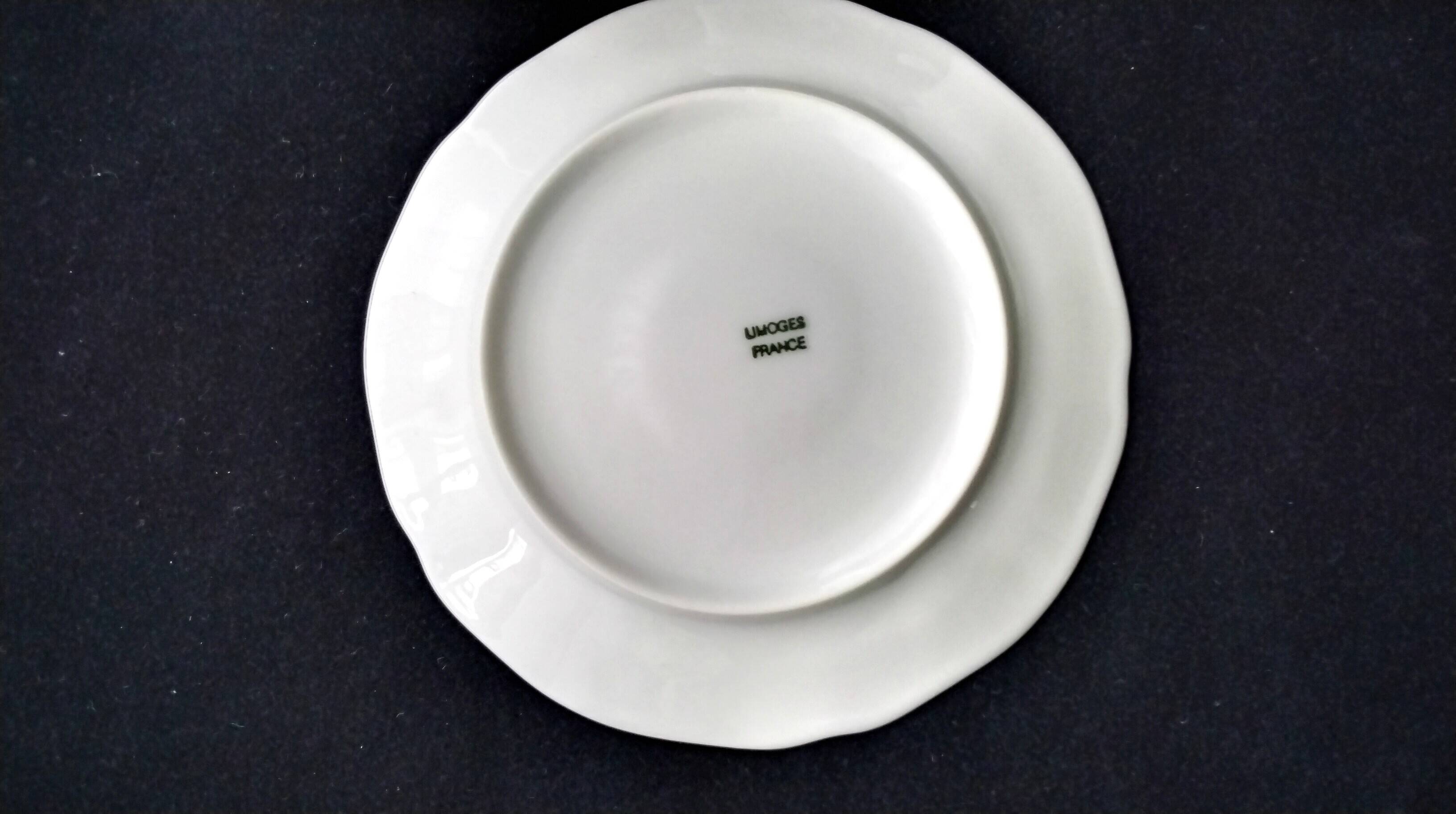 6 Tasses à café en porcelaine de Limoges