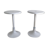 Pair of 70's vintage Tulip side table