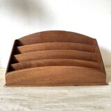 Large letter rack, wooden mail rack