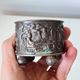 Antique silver-plated metal jewelry box – South Asian crafts – circa 1950