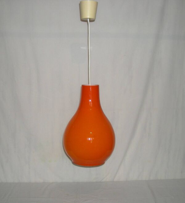 Suspension Goutte orange des années 70