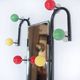 Vintage standing coat rack by Roger Feraud with mirror, France, 1950s.