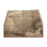 Map of France from 1876