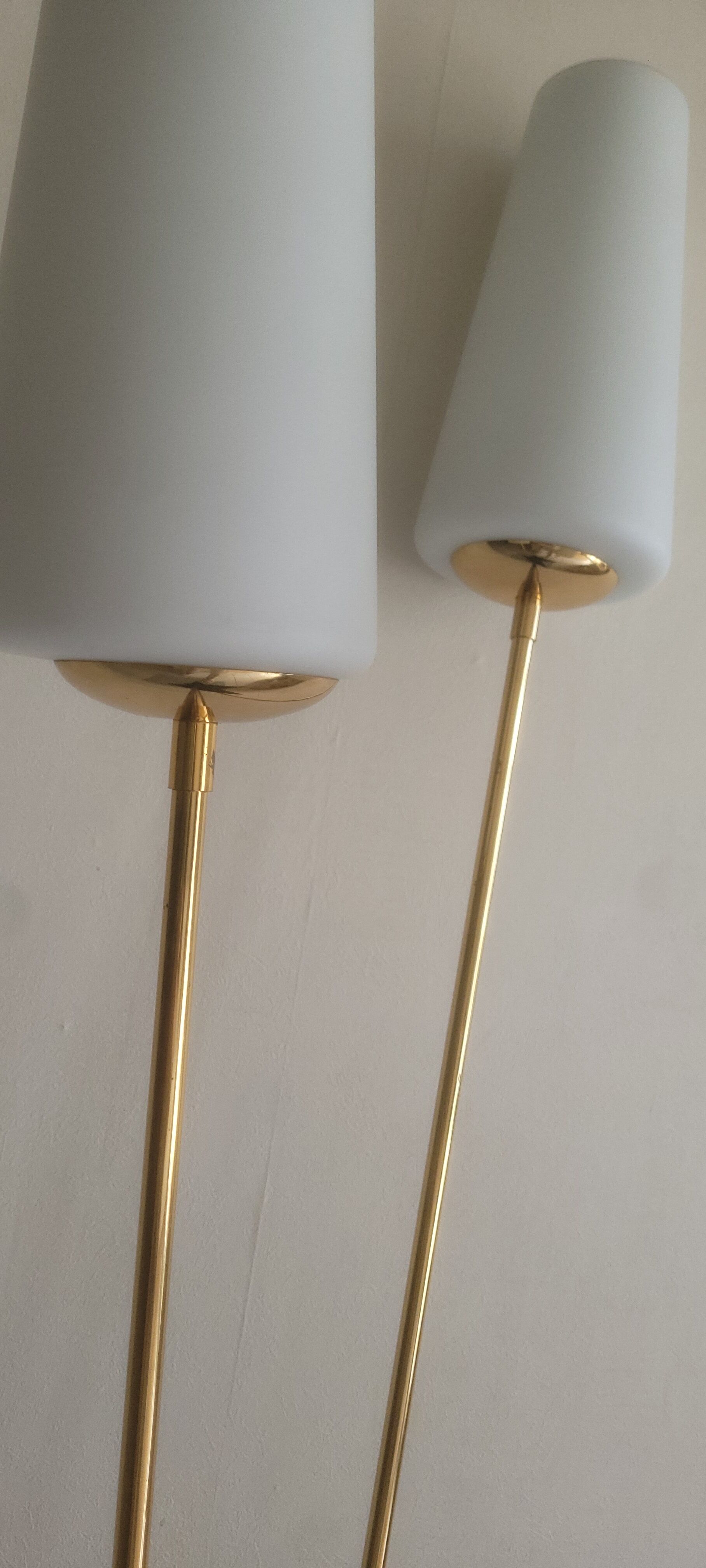 Vintage floor lamp 3 tulips and formica