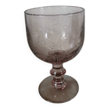 Large stemmed glass with bubble glass