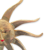 Sun in gilded wood