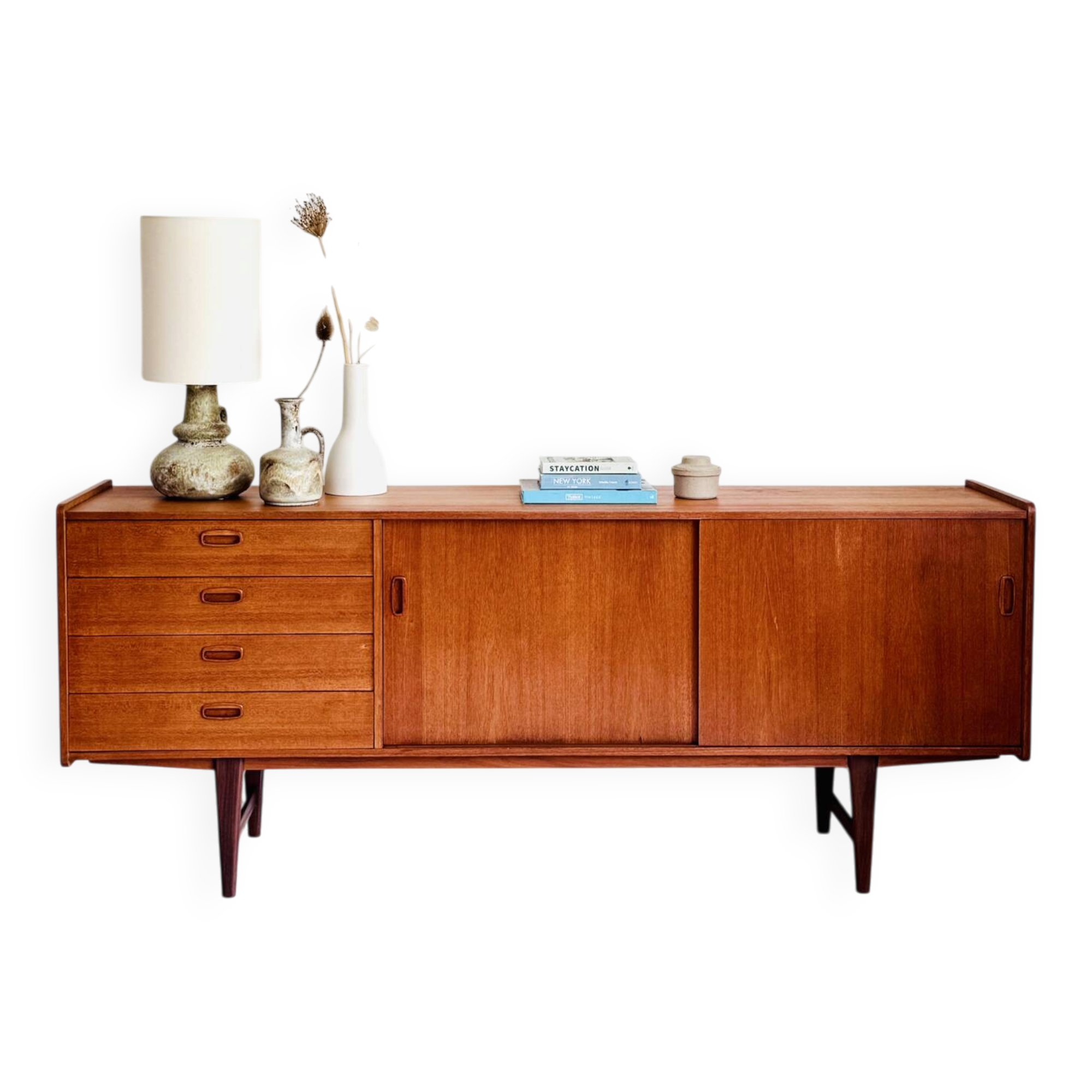 Vintage teak credenza sideboard
