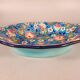 Longwy enamels – Important lobed plate with polychrome floral decoration, 20th century