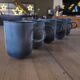 5 mugs bleu/gris
