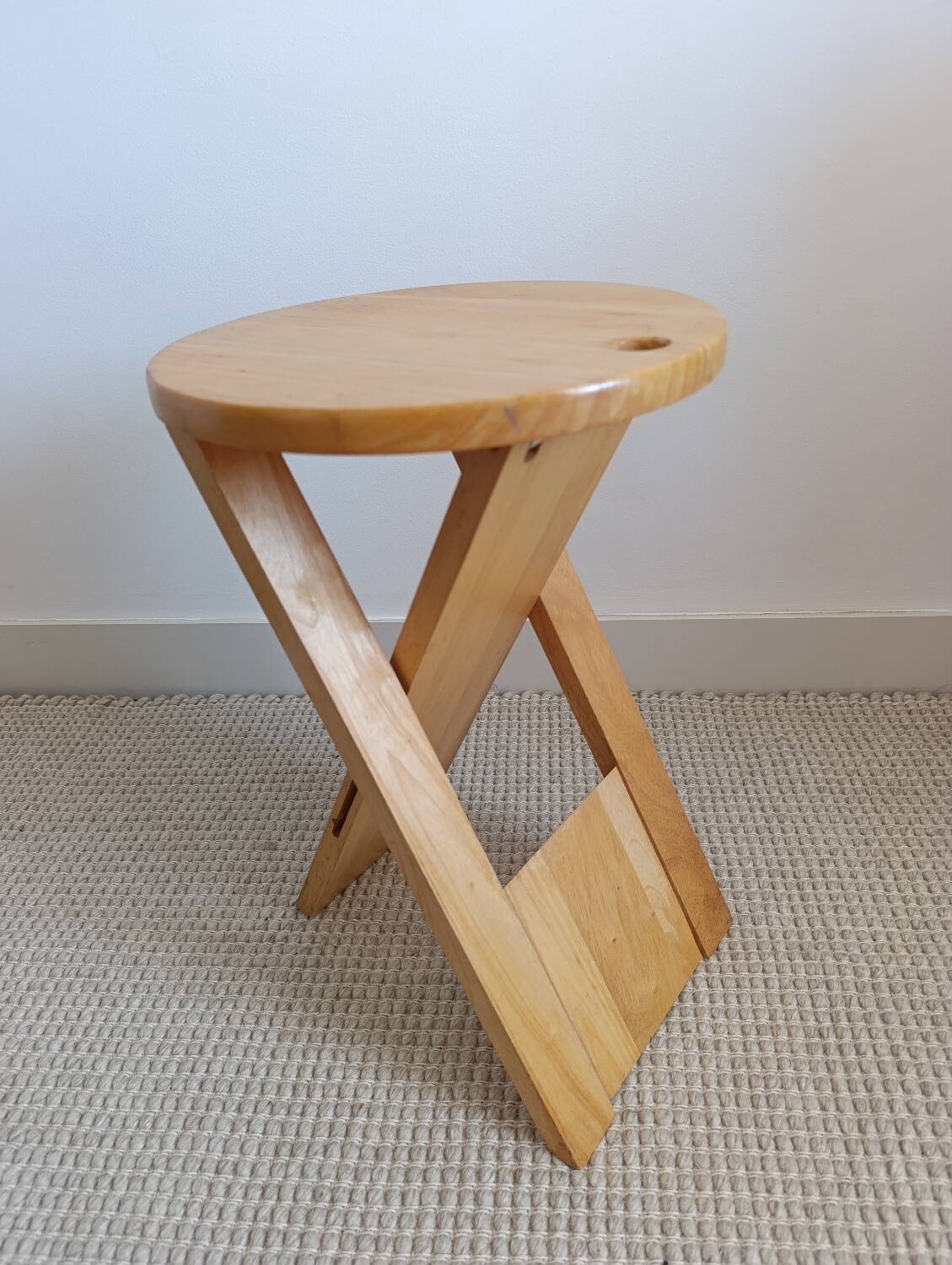 "Suzy" folding stool by Adrian Reed – vintage British design