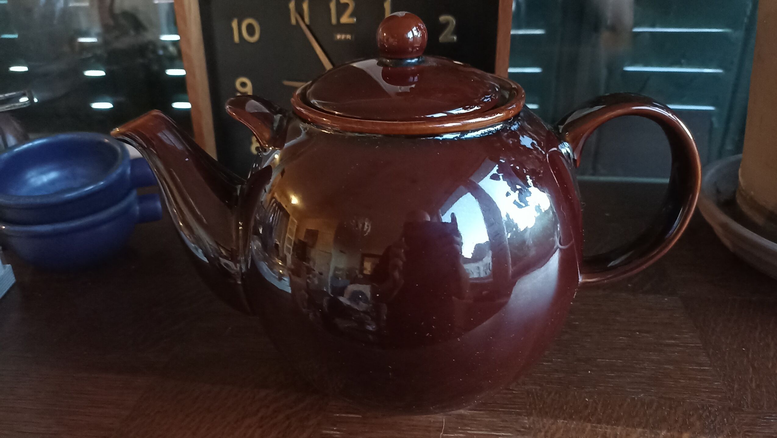Vintage ceramic ball teapot