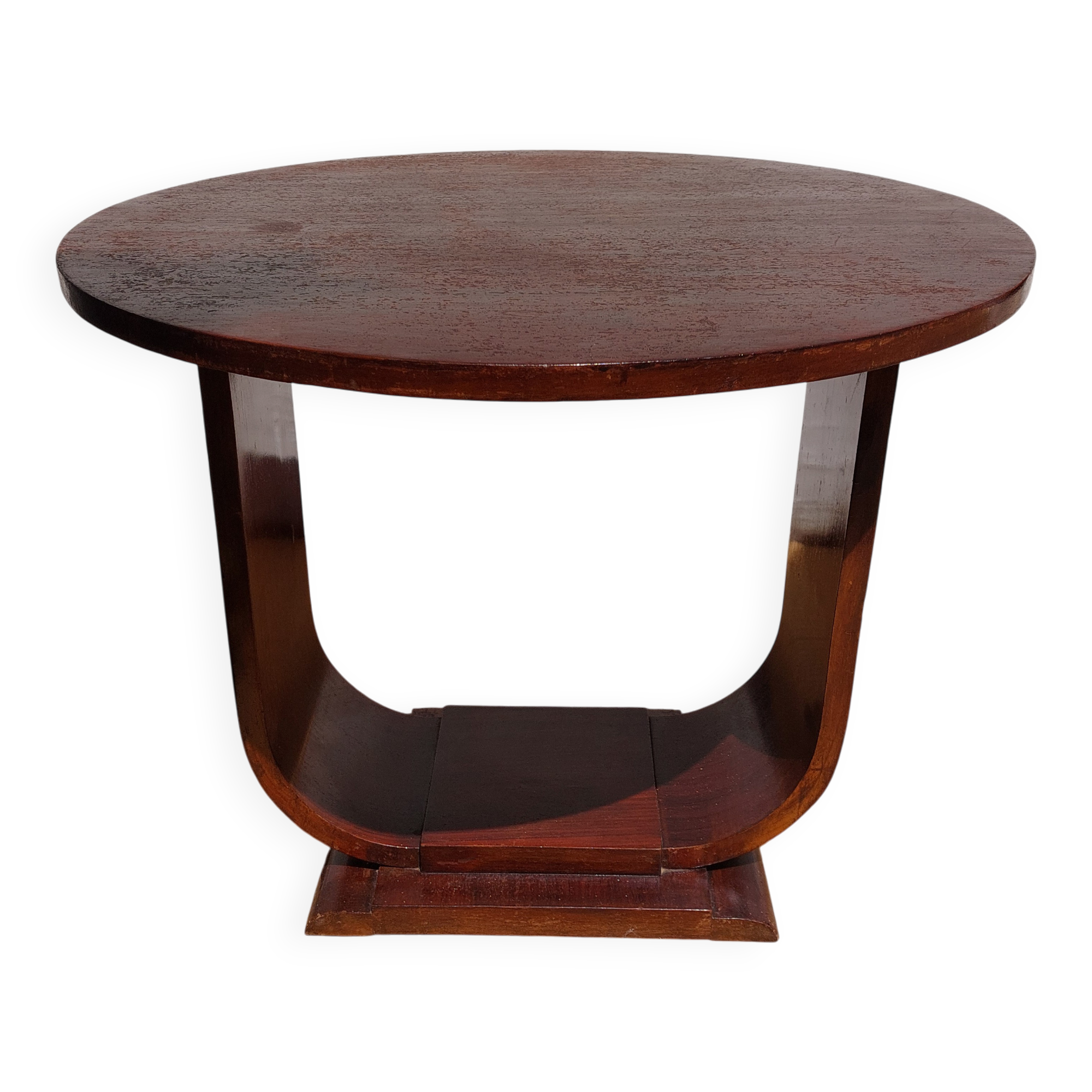 round pedestal table, Art Deco
