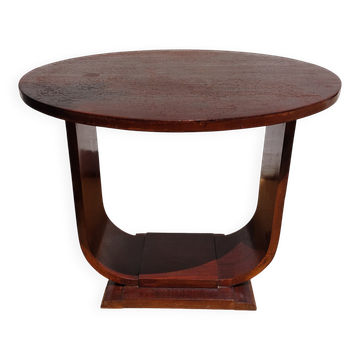 guéridon rond un pied, art déco