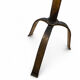 Large Mid-Century Brutalist 5-Arm Gilt Iron Candelabra 55cm