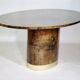 Oval design dining table by Adlo Tura 70s table Italy