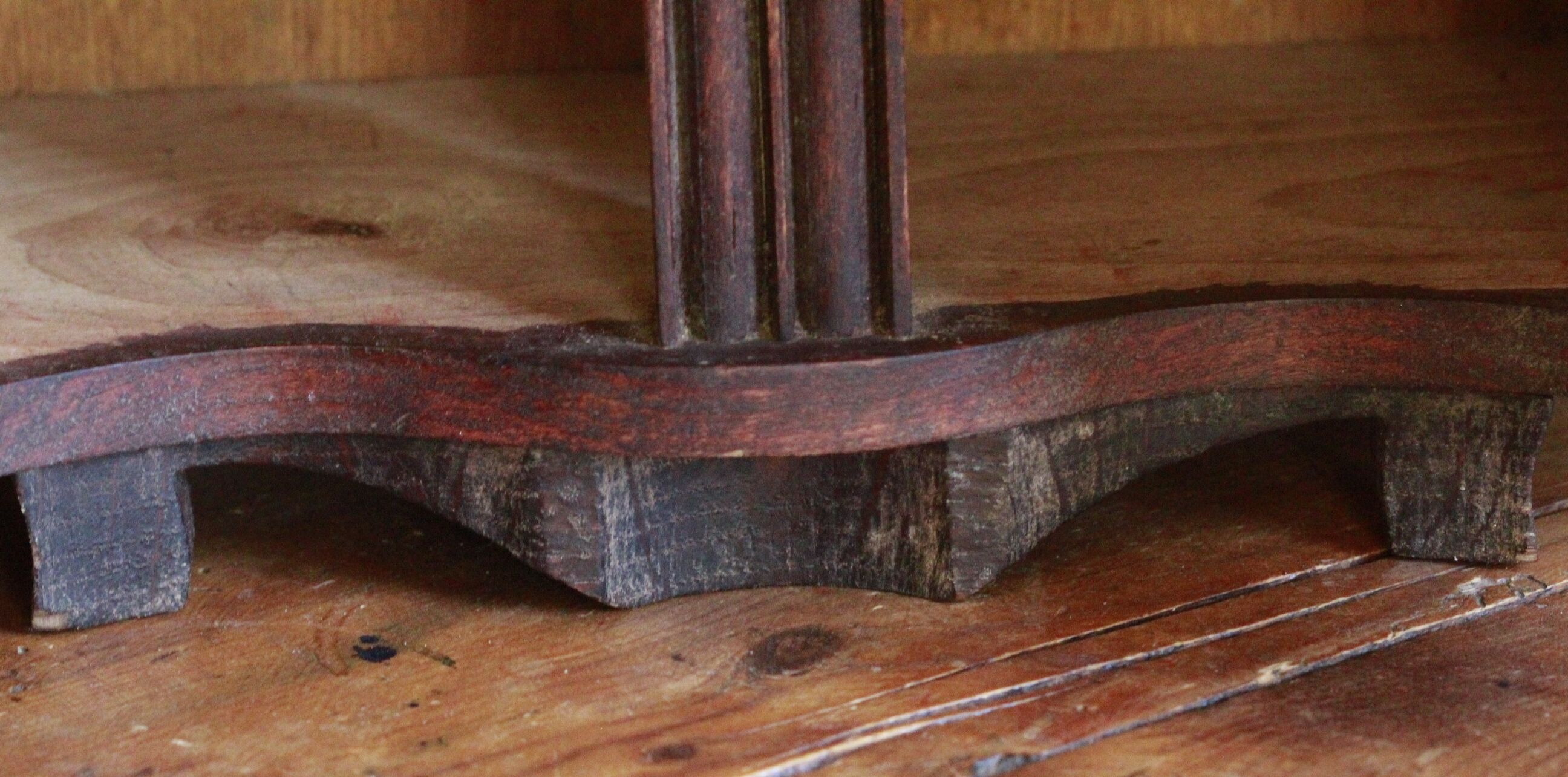 Old wooden doll sideboard
