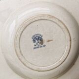 Set of 6 Jules Vieillard iron earth plates, St buveurs model