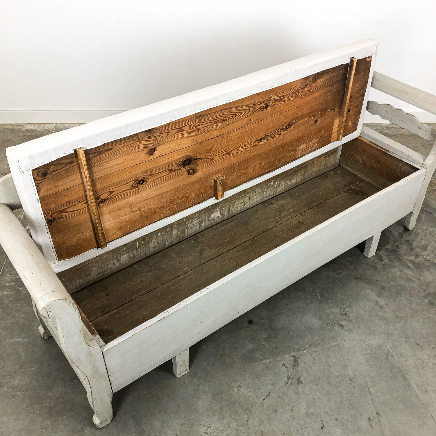 Swedish antique painted wooden sofa 19th century